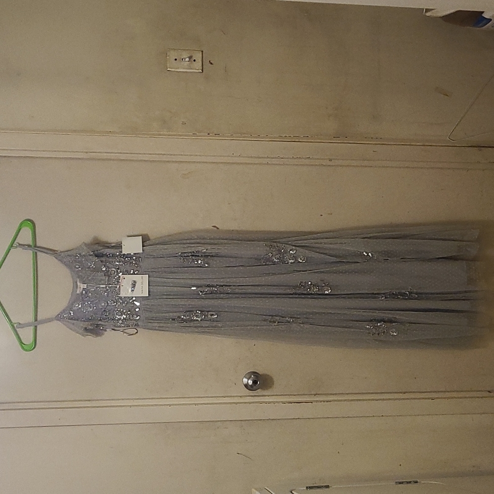 NEW Sequin With Lace Gown